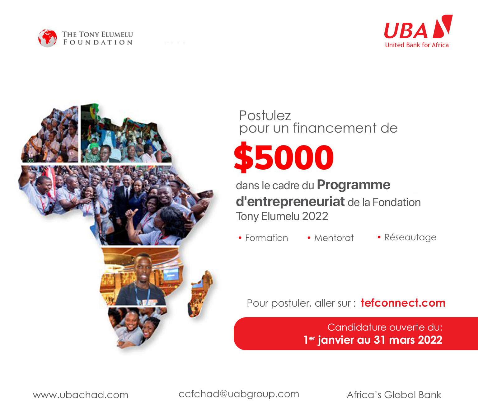 Programme d'entrepreneuriat TEF 2022: les inscriptions sont ouvertes!