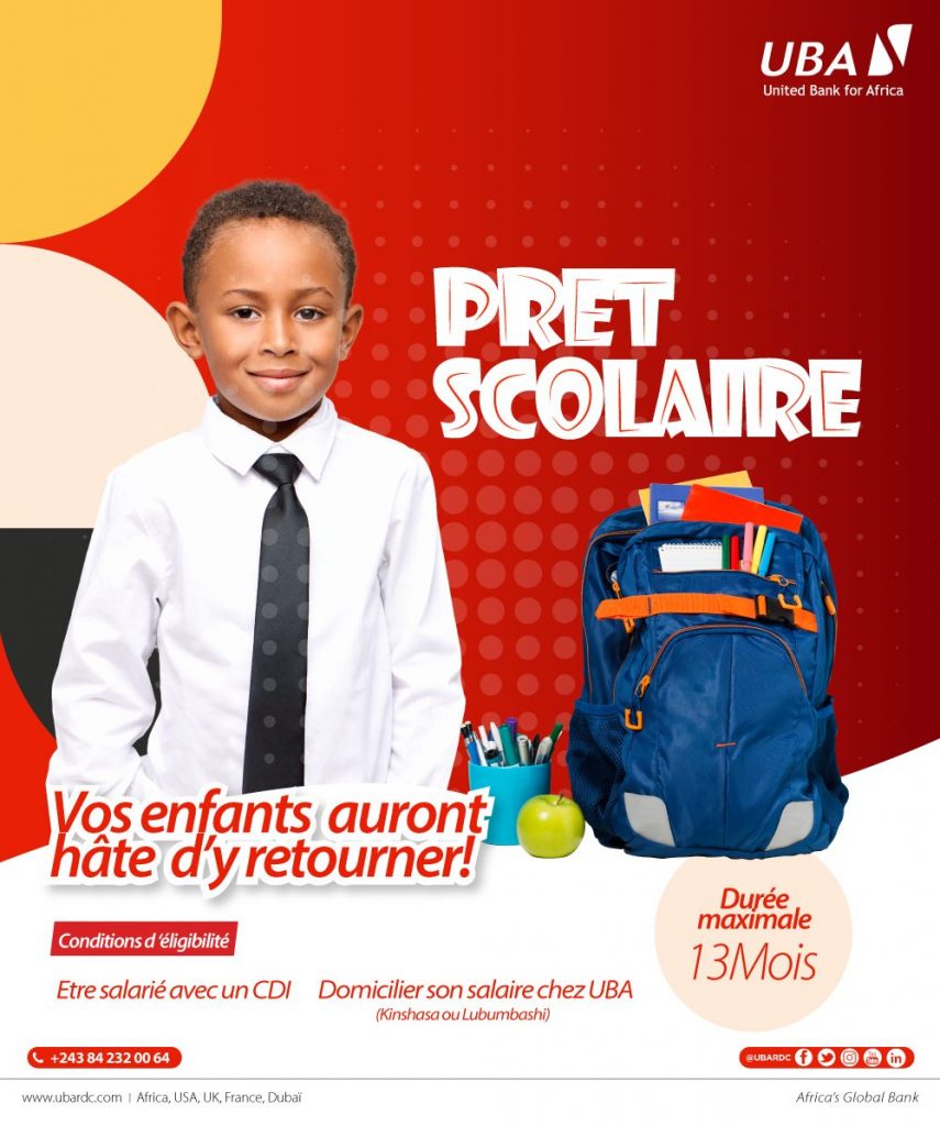 Si l'enseignement coûte cher.... essayez le prêt scolaire UBA. Rapide, Pratique, et surtout à un taux avantageux! Vos enfants auront hâte de retourner à l'école!