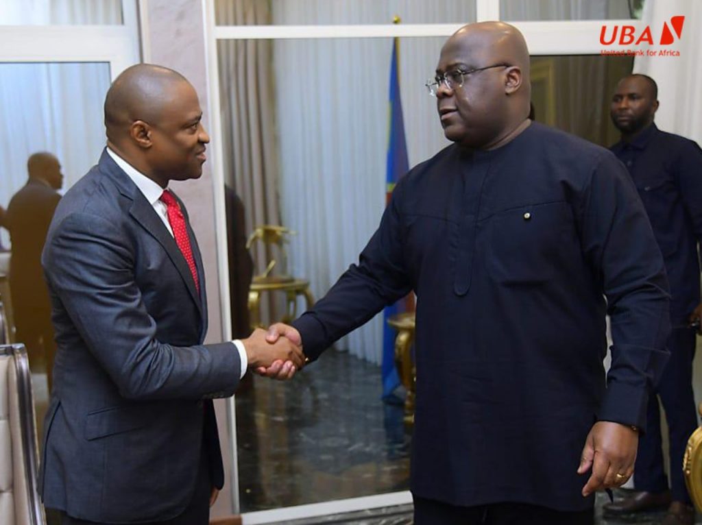 Oliver Alawuba, Directeur Général UBA Group en viste à la cité de l'OUA, RDC