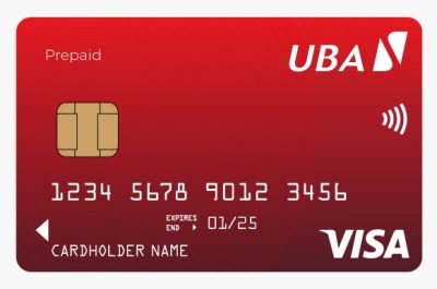 Carte Visa prépayée UBA